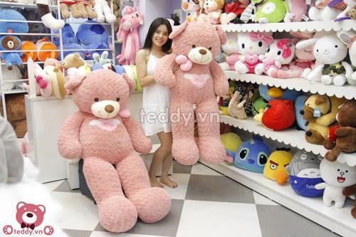 Gấu Teddy 90cm - Gấu teddy Angel Hồng 90cm