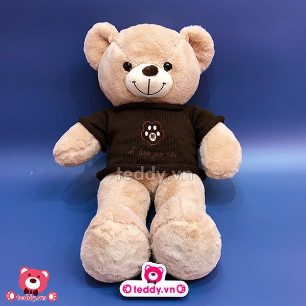 Gấu Bông Teddy Áo Len Love
