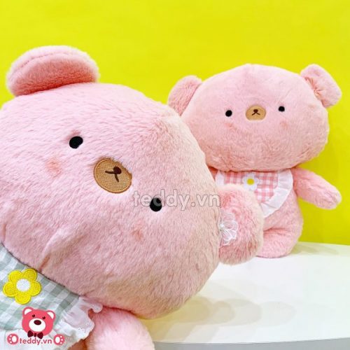Gấu Bông Đeo Yếm Hoa