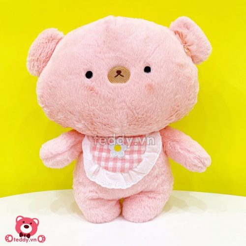 Gấu Bông Đeo Yếm Hoa