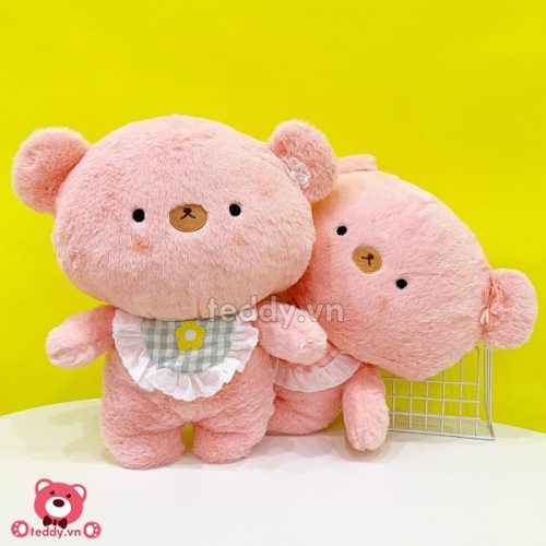 Gấu Bông Đeo Yếm Hoa