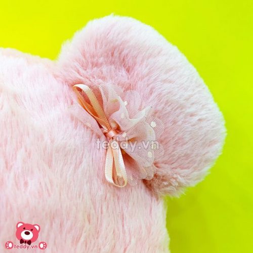 Gấu Bông Đeo Yếm Hoa