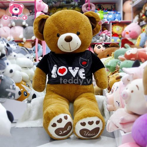Gấu Bông Teddy Chân Love Áo Love