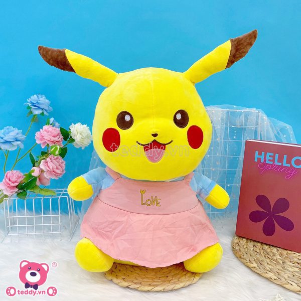 Pikachu Bông Mặc Váy