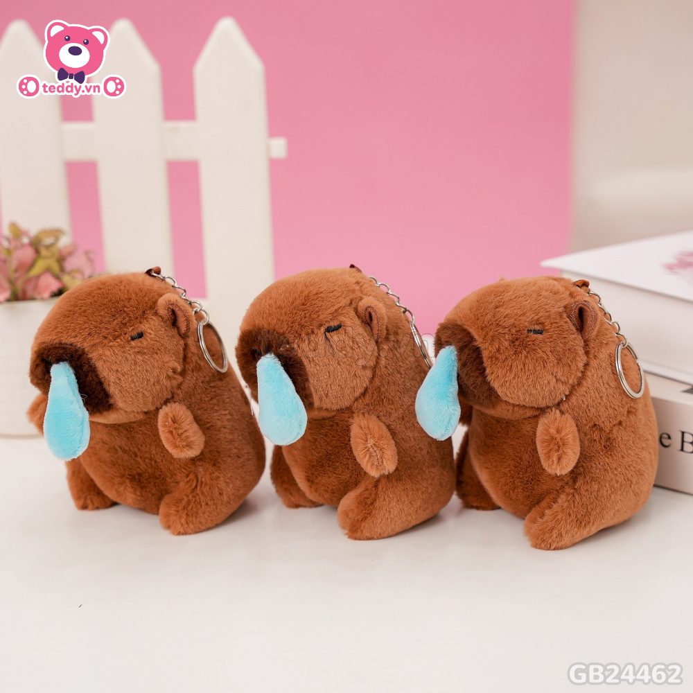 Móc khóa chuột Capybara nước mũi