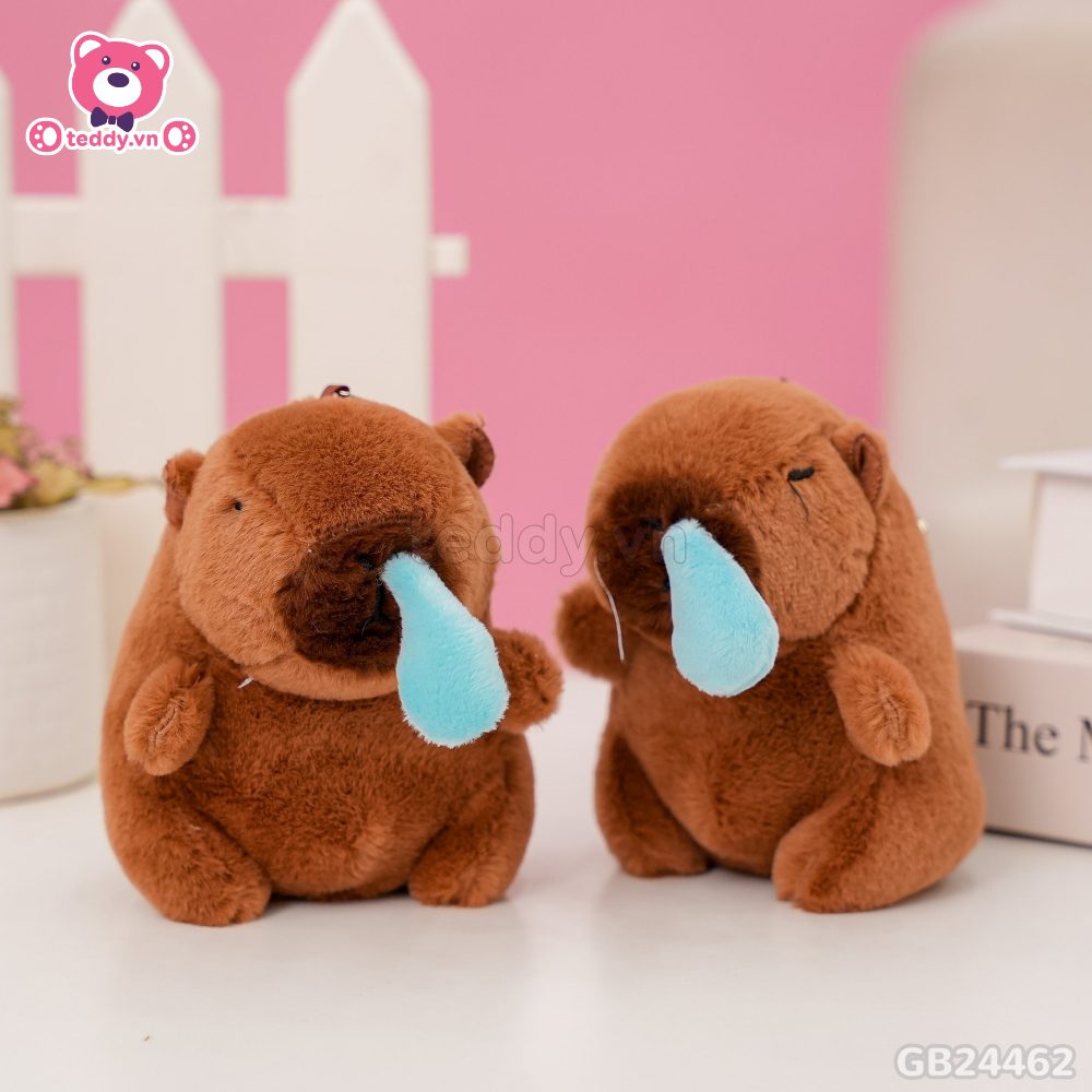 Móc khóa chuột Capybara nước mũi