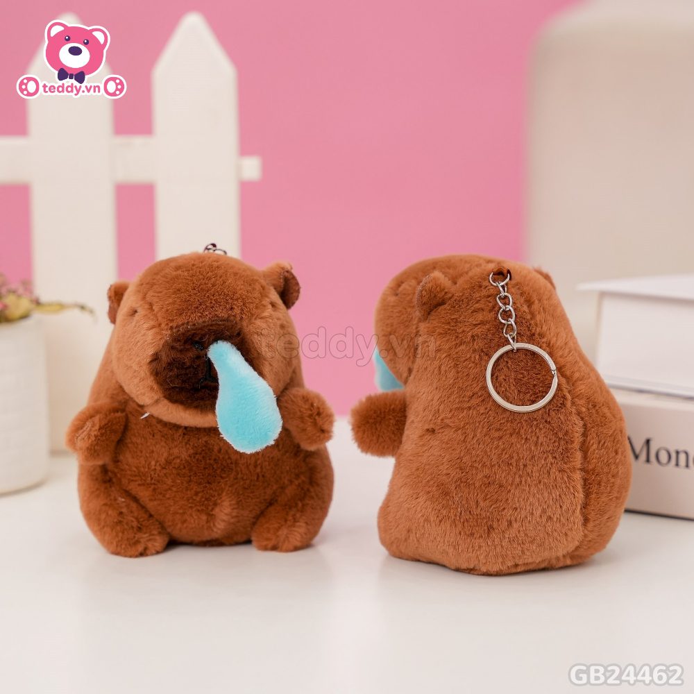 Móc khóa chuột Capybara nước mũi