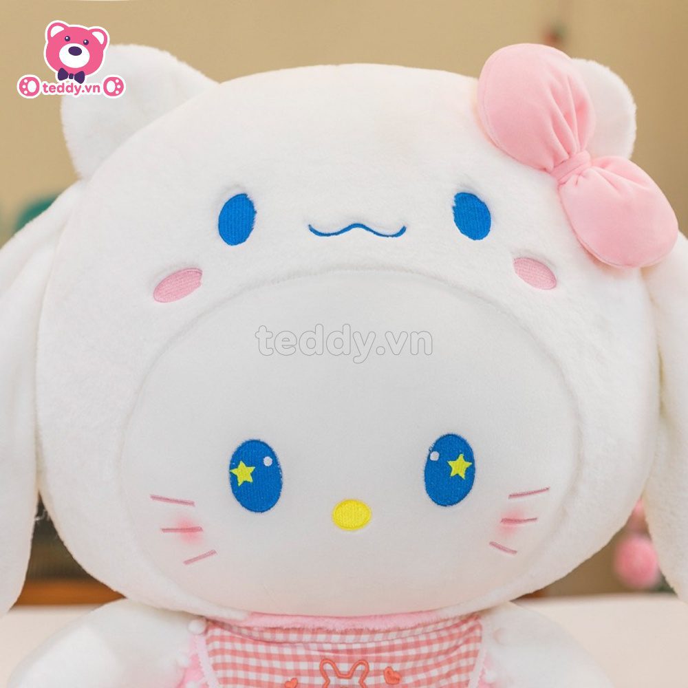 Mèo Bông Hello Kitty Đội Mũ Thỏ Melody 