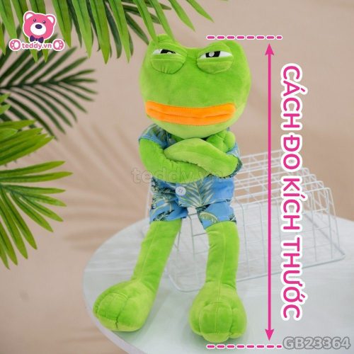 Gấu Bông Ếch Pepe Mặc Áo Hawaii