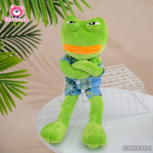 Gấu Bông Ếch Pepe Mặc Áo Hawaii