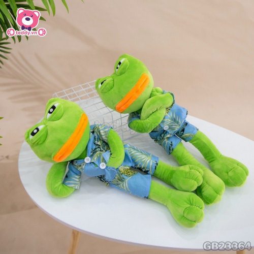 Gấu Bông Ếch Pepe Mặc Áo Hawaii