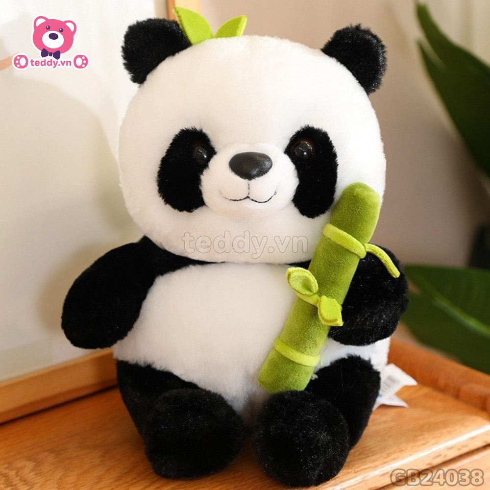 Gấu Trúc Bông Ống Tre