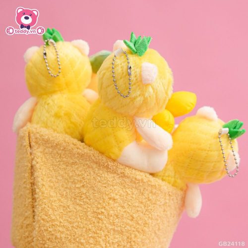 Set Bó Hoa Vải - Pooh Dứa Vàng