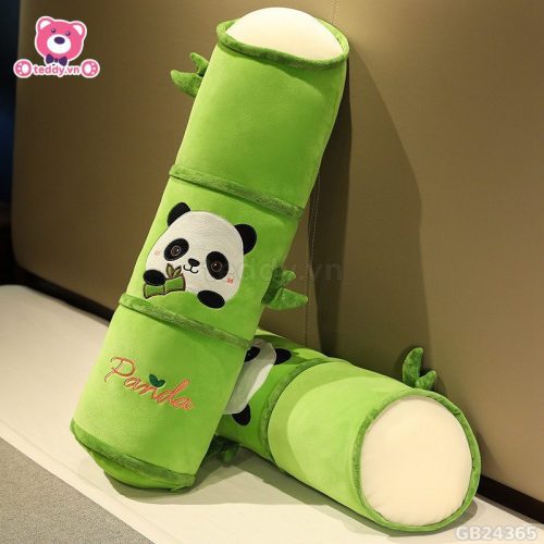 Gối Ôm Ống Tre Hình Panda