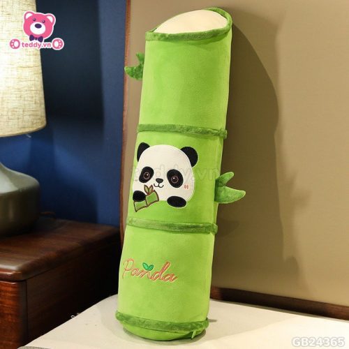 Gối Ôm Ống Tre Hình Panda