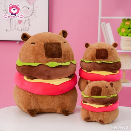 Chuột Capybara Bánh Hamburger được bán tại Teddy.vn