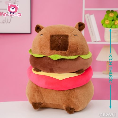 Chuột Capybara Bánh Hamburger