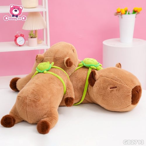 Chuột Capybara Nằm Đeo Túi Rùa đã được bán tại Teddy.vn