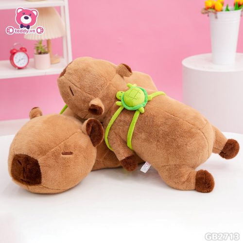 Chuột Capybara Nằm Đeo Túi Rùa đã được bán tại Teddy.vn