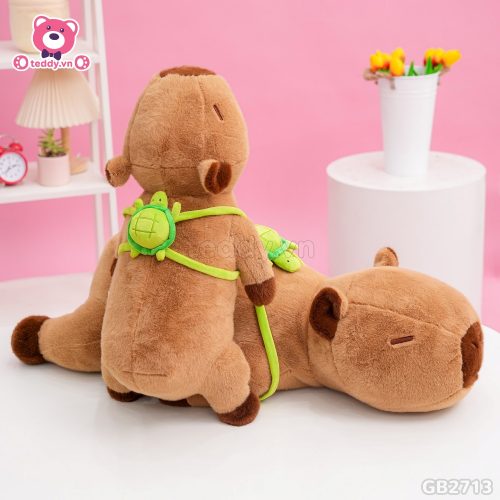 Chuột Capybara Nằm Đeo Túi Rùa đã được bán tại Teddy.vn