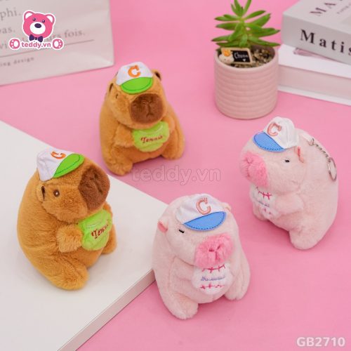 Móc Khóa Chuột Capybara Ôm Bóng đã được bán tại Teddy.vn