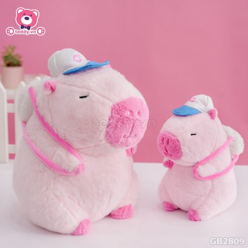 Chuột Capybara Hồng Đeo Bóng đã được bán tại Teddy.vn