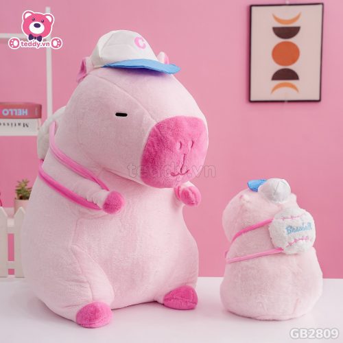 Chuột Capybara Hồng Đeo Bóng đã được bán tại Teddy.vn