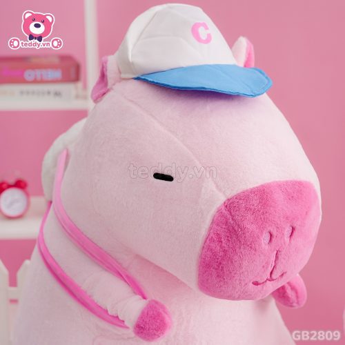 Chuột Capybara Hồng Đeo Bóng đã được bán tại Teddy.vn