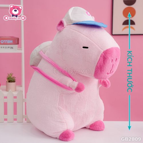 Chuột Capybara Hồng Đeo Bóng đã được bán tại Teddy.vn