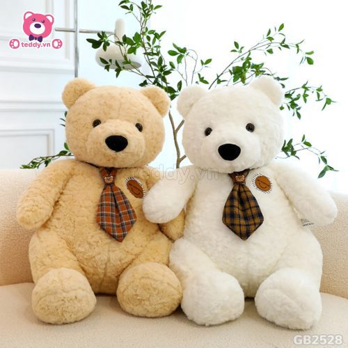 Gấu Bông Lông Xù Đeo Cà Vạt đã được bán tại Teddy.vn