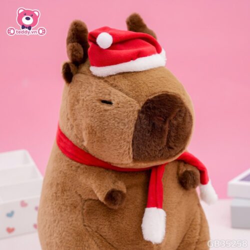 ĐG 35cm Gấu Bông Capybara Tuần Lộc