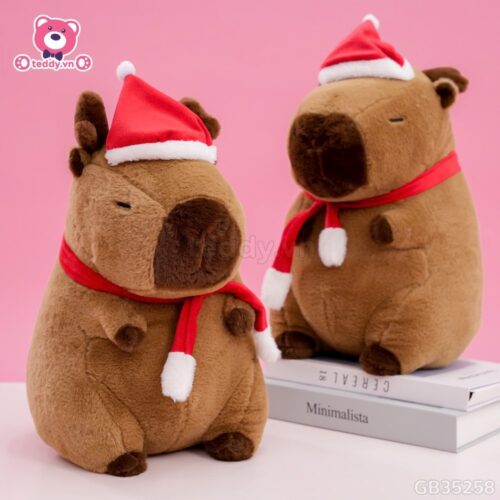 ĐG 35cm Gấu Bông Capybara Tuần Lộc