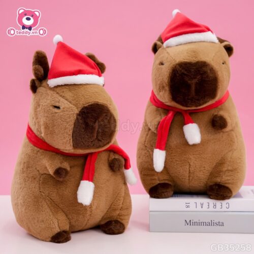 ĐG 35cm Gấu Bông Capybara Tuần Lộc