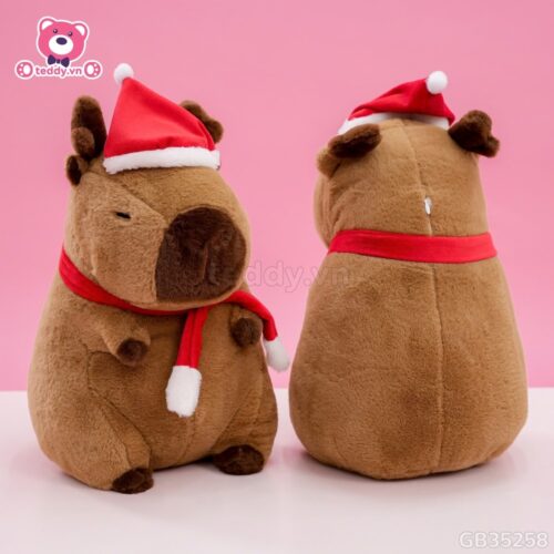 ĐG 35cm Gấu Bông Capybara Tuần Lộc