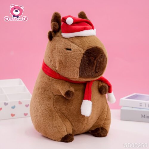 ĐG 35cm Gấu Bông Capybara Tuần Lộc