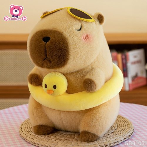 ĐG 50cm Chuột Capybara Đeo Phao - Vịt