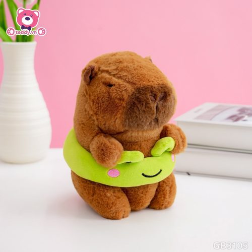 Gấu Bông Capybara Đeo Phao Nhỏ