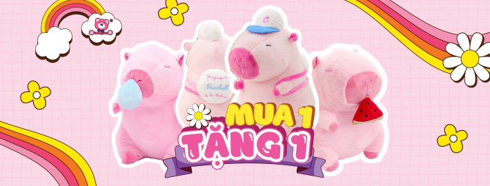 Shop Gấu Bông Teddy Ưu Đãi Mua 1 Tặng 1 Gấu Bông Capybara Hồng