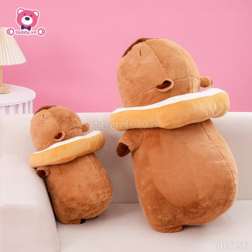 Gấu Bông Capybara Nằm Bánh Mỳ