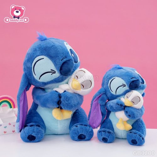 Gấu Bông Stitch Ôm Vịt