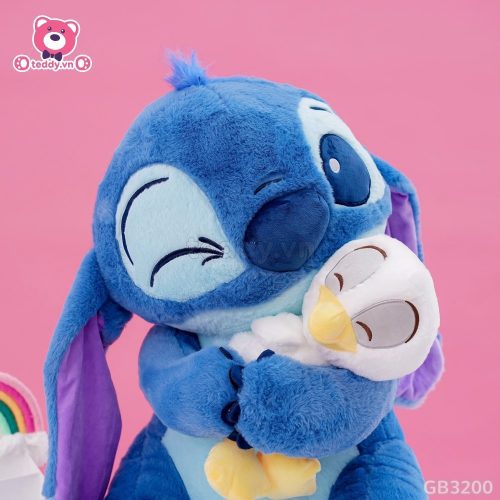 Gấu Bông Stitch Ôm Vịt