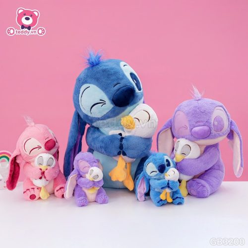 Gấu Bông Stitch Ôm Vịt