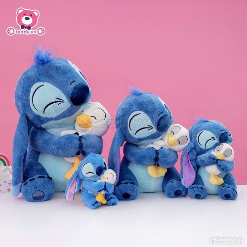 Gấu Bông Stitch Ôm Vịt