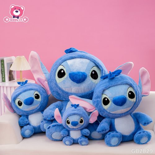 Gấu Bông Stitch Xanh Ngồi