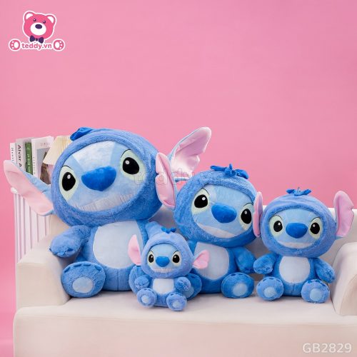 Gấu Bông Stitch Xanh Ngồi