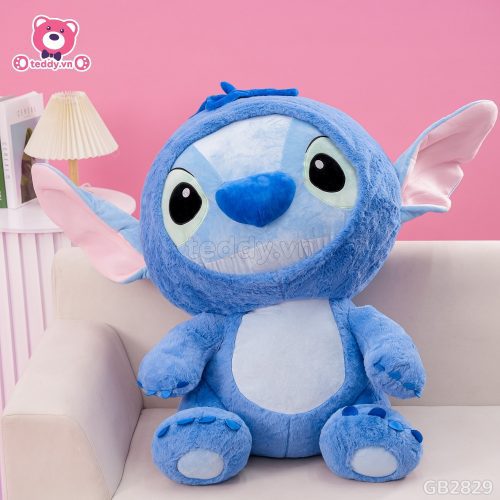 Gấu Bông Stitch Xanh Ngồi