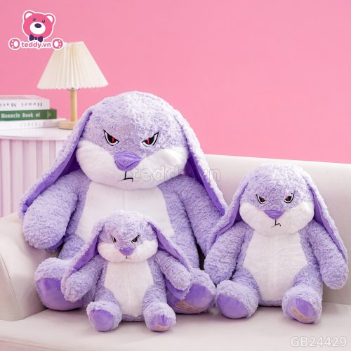 Thỏ Bunny Mặt Quạo - Tím