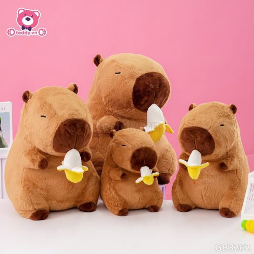 Gấu Bông Capybara Rút Chuối đã được bán tại Teddy.vn