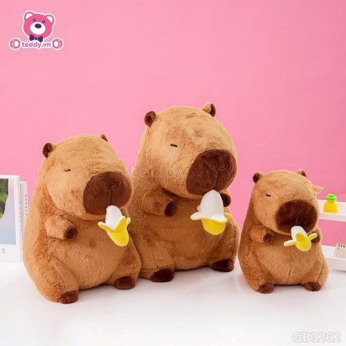 Gấu Bông Capybara Rút Chuối đa dạng kích thước