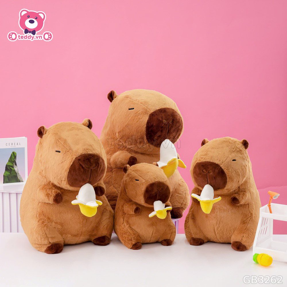 Gấu Bông Capybara Rút Chuối đã được bán tại Teddy.vn